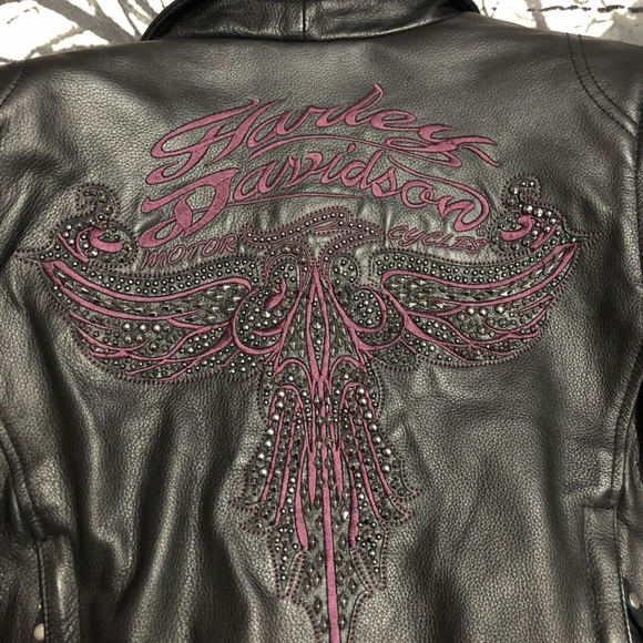 Harley Davidson leather coat - Picture 2 of 3